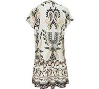 Blusenkleid sand-khaki bedruckt 44