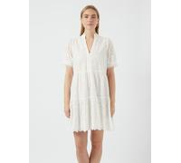 Yas Holi Short Sleeve Short Dress Weiß L Frau (Herstellerartikelnummer: 26027163-StarWhite-L)
