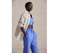 Blusenshirt BUFFALO, Damen, Gr. 36/38, beige (greige), Obermaterial: 100% Baumwolle, used, unifarben, casual, loose fit hüftbedeckend, hoch geschlossener Ausschnitt, Langarm Manschette, Shirts, Lounge