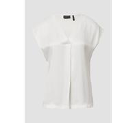 Blusenshirt im Fabricmix mit V-Ausschnitt 40 creme 2164542.0200.40