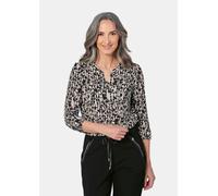 Blusenshirt in femininer Form braun 48