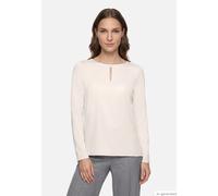 Blusenshirt langarm mit Rundhalsausschnitt beige 48