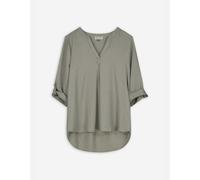 Blusenshirt - Leinen-Mix - hellgrün S