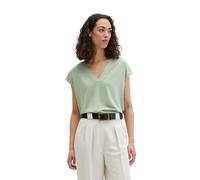 Blusenshirt MARC O'POLO "aus LENZING™ ECOVERO™", Damen, Gr. M, grün (fresh sage), Obermaterial: 94% Viskose, 6% Elasthan, unifarben, loose fit, tiefer V-Ausschnitt, normaler Saum, Shirts Blusenshirt (