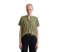 Blusenshirt MARC O'POLO "aus LENZING™ ECOVERO™", Damen, Gr. XL, olive, Obermaterial: 94% Viskose, 6% Elasthan, unifarben, relaxed fit, normaler Saum, Shirts Blusenshirt (10547109-XL) olive