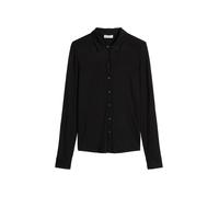 Blusenshirt MARC O'POLO "aus LENZING™ ECOVERO™", Damen, Gr. XL, schwarz, Obermaterial: 94% Viskose, 6% Elasthan, unifarben, regular fit, Bündchen, Shirts Blusenshirt (67301731-XL) schwarz