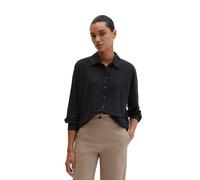 Blusenshirt MARC O'POLO "aus LENZING™ ECOVERO™", Damen, Gr. XXL, deep night blau, Obermaterial: 94% Viskose, 6% Elasthan, unifarben, loose fit, Shirts Blusenshirt (44775537-XXL) deep night blau