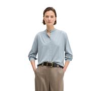 Blusenshirt MARC O'POLO "aus TENCEL™ Modal", Damen, Gr. XL, blau (grau horizon), Obermaterial: 70% Lyocell, 30% Baumwolle, unifarben, loose fit, Shirts Blusenshirt (71215450-XL) grau horizon
