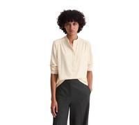 Blusenshirt MARC O'POLO "mit TENCEL™ Modal", Damen, Gr. M, beige (chalky sand), Obermaterial: 48% Modal, 47% Baumwolle, 5% Elasthan, unifarben, loose fit, Rundhals, Shirts Blusenshirt (70196857-M) cha
