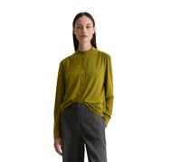 Blusenshirt MARC O'POLO "mit TENCEL™ Modal", Damen, Gr. M, grün (deep pea), Obermaterial: 48% Modal, 47% Baumwolle, 5% Elasthan, unifarben, loose fit, Rundhals, Shirts Blusenshirt (32100669-M) deep pe