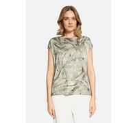 Blusenshirt mit Aufdruck Khaki/Khaki 36