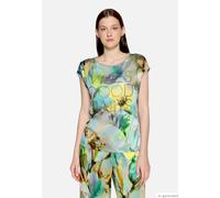 Kurzarmshirt BETTY BARCLAY "Damen mit Aufdruck", Damen, Gr. 48, mint, nature, Jersey, Obermaterial: 67% Viskose, 15% Polyester, 15% Polyester, 3% Elasthan, gerade normal, U-Boot-Ausschnitt, Shirts (70