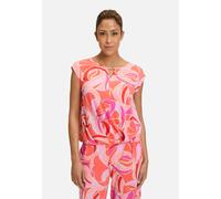 Betty Barclay Damen Blusenshirt mit Gummizug 40, Red/Rosè