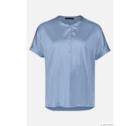 Kurzarmshirt BETTY BARCLAY "Damen mit Ärmelaufschlag", Damen, Gr. 44, infinity, Obermaterial: 97% Polyester, 3% Elasthan. Besatz: 95% Viskose, 5% Elasthan, gerade normal, Shirts (82282901-44) infinity