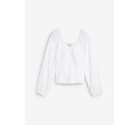 Blusenshirt mit Lochstickerei aus reiner Baumwolle 40