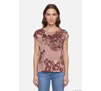 Blusenshirt mit Print Brown/Red 42