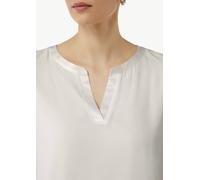 Blusenshirt mit Satinblende weiß 36