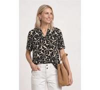 Blusenshirt mit Split Neck und Print