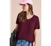 Blusenshirt mit V-Neck und Knoten