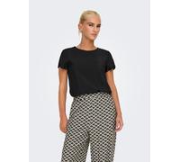ONLY Damen Onlaya Life S/S O-Neck Top Noos Ptm, Black, Small