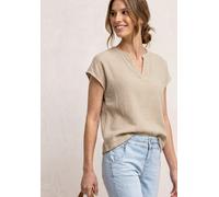 Street One Frauen Blusenshirt in Musselin-Qualität in Beige, Gr: 40