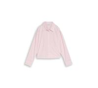 Blusenshirt TOM TAILOR, Mädchen, Gr. 170, soft mauve weiß stripe, Web, Obermaterial: 100% Baumwolle, gestreift, oversize normal, ohne Ausschnitt, Manschette, Shirts Blusenshirt, mit Streifen Muster (6