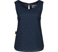 Blusentop ALIFE & KICKIN "Damen GiuliaAK B Kurzarmbluse, Bluse", Damen, Gr. L, blau (marine), 100% Polyester, Blusen Blusentop (77369610-L) marine