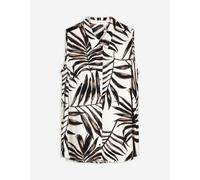 Blusentop - Allover-Print - weiß 36