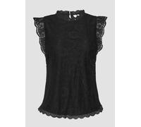 Blusentop aus Spitze XS schwarz