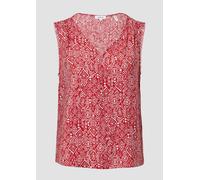 Blusentop aus Viskosemix mit Raffung 44 rot 2165764.35B0.44