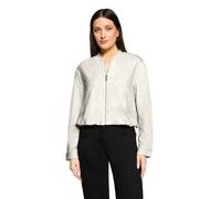 Blusentop BETTY BARCLAY "Damen mit 3/4 Arm", Damen, Gr. 36, weiß (beige), Satin, Obermaterial: 92% Polyester, 8% Elasthan, lässig geschnitten hüftlang, Blusen Blusentop (46363003-36) beige