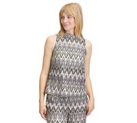 Blusentop BETTY BARCLAY "Damen mit Stehkragen", Damen, Gr. 38, schwarz-weiß (weiß, schwarz), Obermaterial: 100% Polyester; Futter: 100% Polyester, lässig geschnitten normal, amerikanischer Ausschnitt,