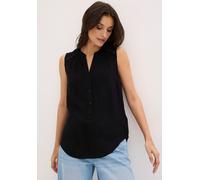 Blusentop BONPRIX, Damen, Gr. 36, schwarz, Web, Obermaterial: 100% Viskose, figurumspielend, Blusen Blusentop, figurumspielende Passform, für Festivals und besondere Anlässe, Topseller (33605169-36)