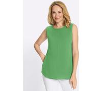 Blusentop CLASSIC BASICS, Damen, Gr. 46, apfel, 100% Baumwolle, unifarben, Rundhals, Blusen Blusentop (53828120-46) apfel