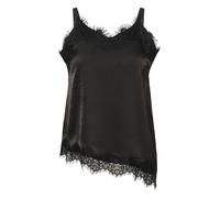 Blusentop KAFFE CURVE "Damen Ärmellose Bluse KCjanie", Damen, Gr. 48, schwarz (schwarz deep cc.), Obermaterial: 100% Polyester PES., Blusen Blusentop (40909365-48) schwarz deep cc.