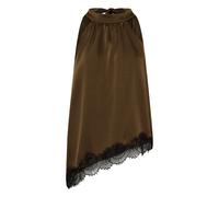 Blusentop KAFFE "Damen Bluse ärmellos KAthilde", Damen, Gr. 42, braun (seal braun, schwarz lace), Obermaterial: 100% Polyester PES., Blusen Blusentop (58844661-42) seal braun, schwarz lace