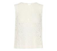 Blusentop KAFFE "Shirtbluse KAlora", Damen, Gr. 44, weiß (chalk), Obermaterial: 35% Polyamid PA. 35% Viskose CV. 30% Baumwolle CO., Blusen Blusentop (90619316-44) chalk