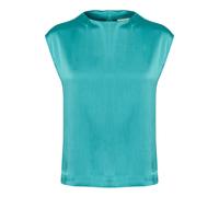 Blusentop KAFFE "Shirtbluse KArachel", Damen, Gr. 42, blau (teal), Obermaterial: 100% Polyester PES., Blusen Blusentop (25704012-42) teal