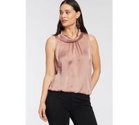 Blusentop LAURA SCOTT, Damen, Gr. 40, rosa, Web, Obermaterial: 100% Polyester. Rückenteil: 95% Viskose, 5% Elasthan, clean, glänzend, unifarben, lässig geschnitten hüftlang, Blusen Blusentop, für femi
