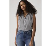 Blusentop LEVI'S, Damen, Gr. L (40), patricia check anthrazit night, Web, Obermaterial: 55% Baumwolle, 45% Viskose, normal hüftlang, Blusen Blusentop, Figurumspielende Passform (43753810-L) patricia c