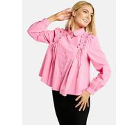 Blusentop LIBERTÉ ESSENTIEL "Liberté Essentiel Shirt FIE", Damen, Gr. L, pink, Obermaterial: 100% Baumwolle, Blusen Blusentop (55903625-L) pink
