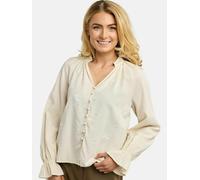 Blusentop LIBERTÉ ESSENTIEL "Liberté Essentiel Shirt FINE", Damen, Gr. XS, creme, Obermaterial: 100% Polyester, Blusen Blusentop (49913246-XS) creme