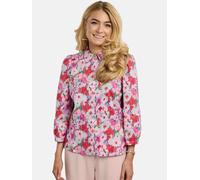 Blusentop LIBERTÉ ESSENTIEL "Liberté Essentiel Shirt FLORA", Damen, Gr. L, bunt (painted pink flower), Obermaterial: 100% Baumwolle, Blusen Blusentop (65947734-L) painted pink flower