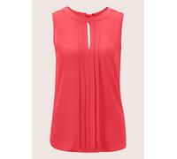 Blusentop MADELEINE "Bluse Ärmellose Bluse zum Schlüpfen", Damen, Gr. 46, rot, Obermaterial: 100% Polyester PES., Blusen Blusentop (62166128-46) rot