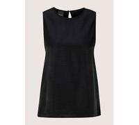 Blusentop MADELEINE "Blusentop Elegantes Businesstop mit Rundhals", Damen, Gr. 48, schwarz, Obermaterial: 51% Lyocell CLY. 49% Viskose CV., Modern, figurumspielend, Blusen Blusentop, Blusentop mit hin