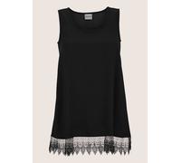 Blusentop MADELEINE "Blusentop Top mit Spitze", Damen, Gr. 42, schwarz, Obermaterial: 100% Polyester PES., Blusen Blusentop (43466749-42) schwarz