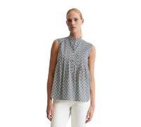 Blusentop MARC O'POLO "aus leichtem Baumwoll-Voile", Damen, Gr. 42, bunt (mf50), Obermaterial: 100% Baumwolle, bedruckt, normal, Blusen Blusentop (22832263-42) mf50