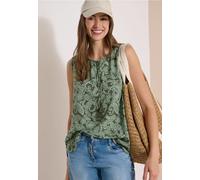 Blusentop mit Split Neck und Print