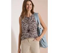 Blusentop mit Split Neck und Print