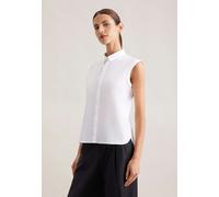 Blusentop mit Stretchanteil slim fit Weiß 44 (60.127406-0001-44)